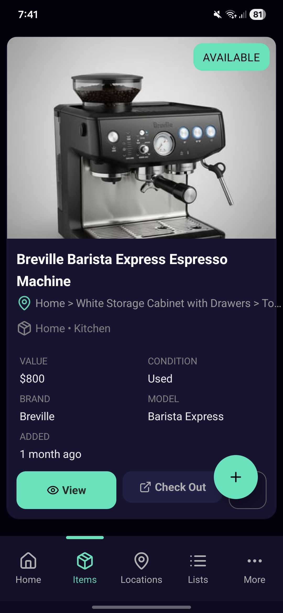Squared Away app - Know what you own. Prove it when it matters.